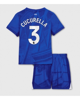 Billige Fotballdrakt Chelsea Marc Cucurella #3 Replika Hjemmedraktsett Barn 2025-26 Kortermet (med bukser)